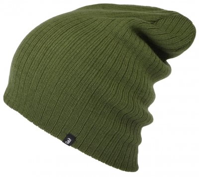 Beanies - Jaxon Oversized Rib Knit Beanie (Olive)
