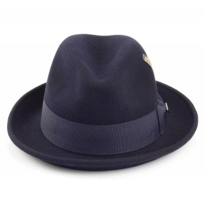 Hatter - Crushable Blues Trilby (marineblå)