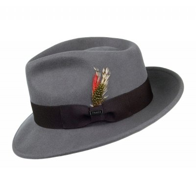 Hatter - Crushable C-Crown Fedora (grå)