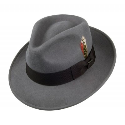Hatter - Crushable C-Crown Fedora (grå)