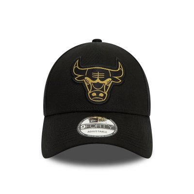 Caps - New Era Metallic Badge 940 Chicago Bulls (svart)