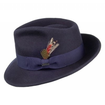 Hatter - Crushable C-Crown Fedora (marineblå)