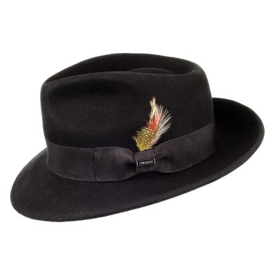 Hatter - Crushable C-Crown Fedora (svart)