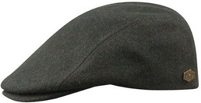 Sixpence / Flat cap - MJM Daffy Waterproof Wool (mørkegrønn)