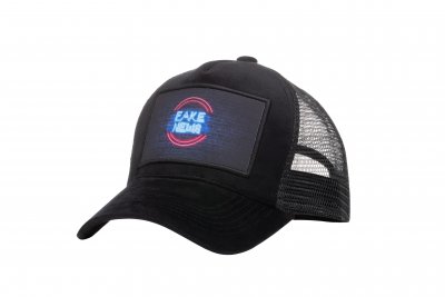 Caps - Gårda Velvet Trucker Fake News (sort)