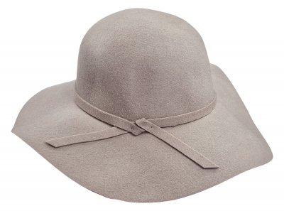 Hatter - Gårda Lessola Floppy Wool Hat (lysegrå)