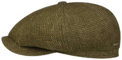 Sixpence / Flat cap - Stetson Hatteras Linen/cotton (grønn)