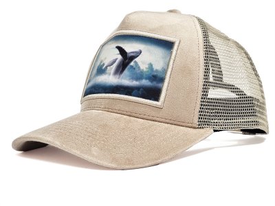 Caps - Gårda Velvet Trucker Shark (cream)