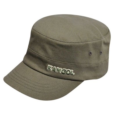 Sixpence / Flat cap - Kangol Cotton Twill Army Cap (grønn)