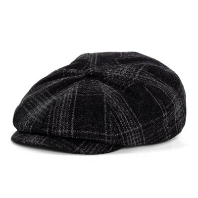 Sixpence / Flat cap - Gårda Premium Banbury Wool Newsboy (svart)