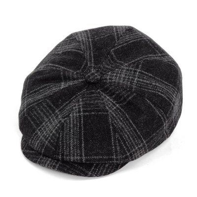 Sixpence / Flat cap - Gårda Premium Banbury Wool Newsboy (svart)