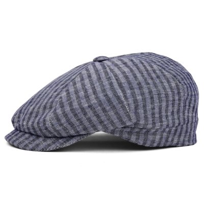 Sixpence / Flat cap - Gårda Barnaby Striped Newsboy (blå)