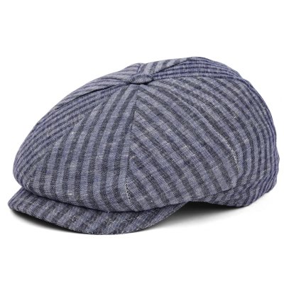 Sixpence / Flat cap - Gårda Barnaby Striped Newsboy (blå)