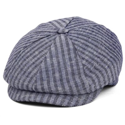 Sixpence / Flat cap - Gårda Barnaby Striped Newsboy (blå)
