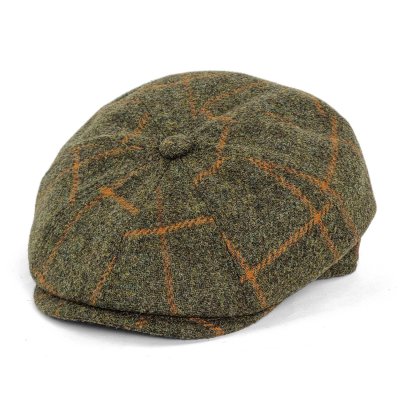 Sixpence / Flat cap - Gårda Premium Callander Wool Newsboy (grønn)