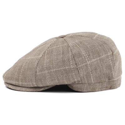 Sixpence / Flat cap - Gårda Clemmons Checkered Newsboy (beige)