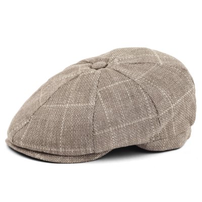 Sixpence / Flat cap - Gårda Clemmons Checkered Newsboy (beige)