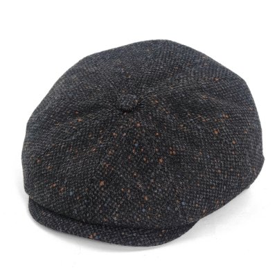 Sixpence / Flat cap - Gårda Premium Consett Wool Newsboy (svart)