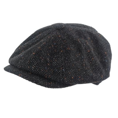 Sixpence / Flat cap - Gårda Premium Consett Wool Newsboy (svart)