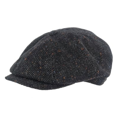 Sixpence / Flat cap - Gårda Premium Consett Wool Newsboy (svart)
