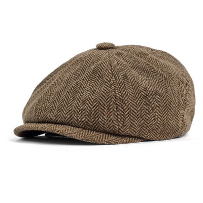 Sixpence / Flat cap - Gårda Digby Newsboy Cap (brun)