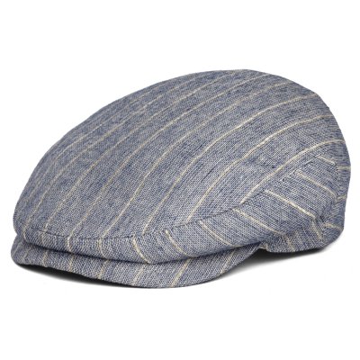 Sixpence / Flat cap - Gårda Edington Striped Sixpence (blå)