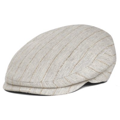 Sixpence / Flat cap - Gårda Edington Striped Sixpence (greige)