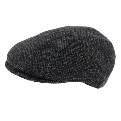 Sixpence / Flat cap - Gårda Premium Formby Wool Sixpence (svart)