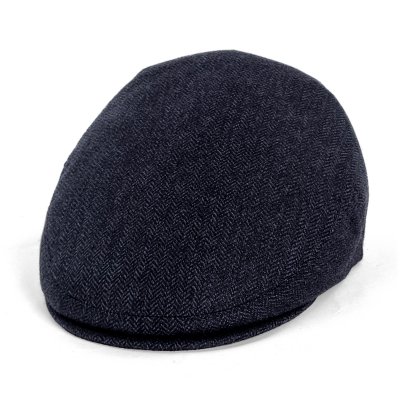 Sixpence / Flat cap - Gårda Premium Kirkby Wool Sixpence (blå)