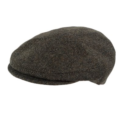 Sixpence / Flat cap - Gårda Premium Kirkby Wool Sixpence (svart/hvitt)
