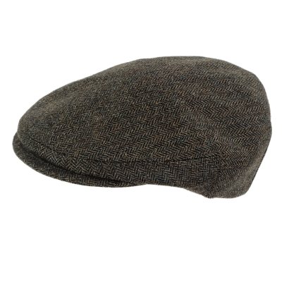 Sixpence / Flat cap - Gårda Premium Kirkby Wool Sixpence (svart/hvitt)