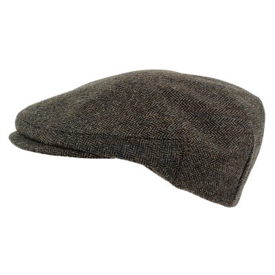 Sixpence / Flat cap - Gårda Premium Kirkby Wool Sixpence (svart/hvitt)