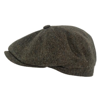 Sixpence / Flat cap - Gårda Premium Oakham Wool Newsboy (grønn)