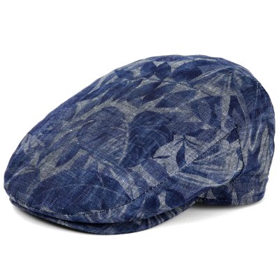 Sixpence / Flat cap - Gårda Phineas Floral Sixpence (blå)