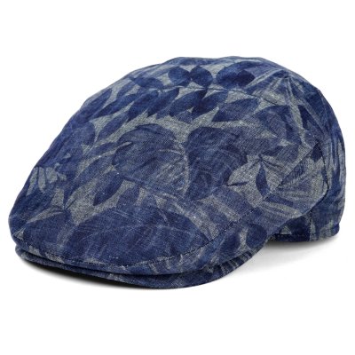 Sixpence / Flat cap - Gårda Phineas Floral Sixpence (blå)