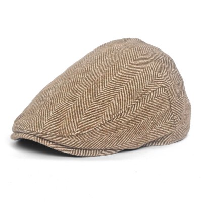 Sixpence / Flat cap - Gårda Torridon (brun/hvit)