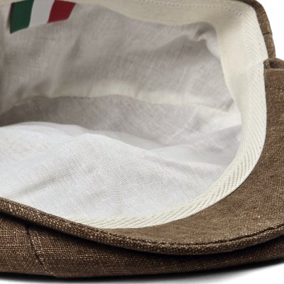 Gubbkeps / Flat cap - Gårda Vero Linen Newsboy Cap (brun)