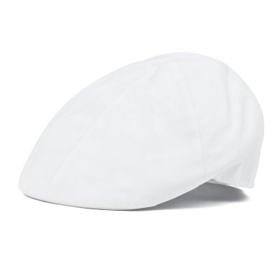 Sixpence / Flat cap - Gårda Vico Cotton Flat Cap (hvit)