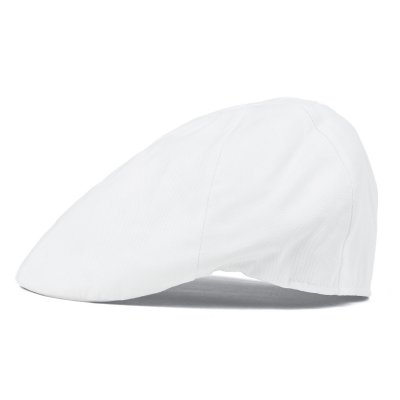 Sixpence / Flat cap - Gårda Vico Cotton Flat Cap (hvit)