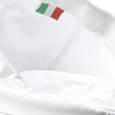 Sixpence / Flat cap - Gårda Vico Cotton Flat Cap (hvit)