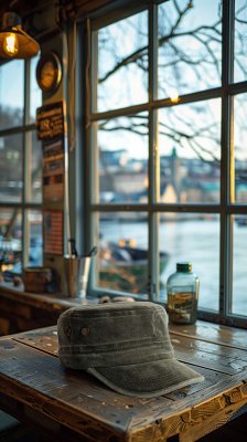 Sixpence / Flat cap - Gårda Viper Army Cap (grønn)