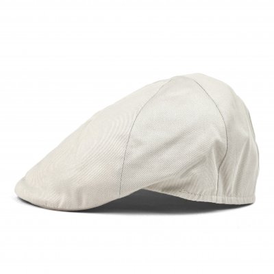 Gubbkeps / Flat cap - Gårda Tallone Linen Flat Cap (vit)