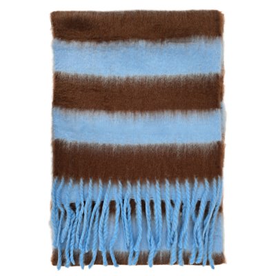 Skjerf - Gårda Dinibor Striped Scarf (blå/brun)