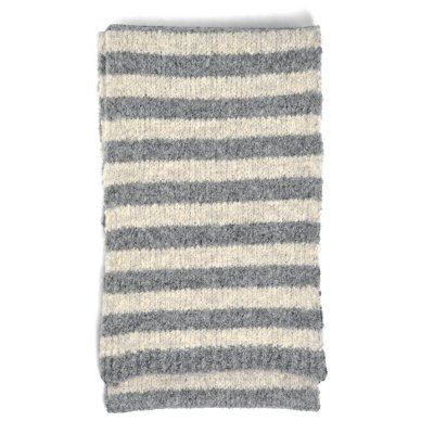 Skjerf - Gårda Grindelwald Striped Wool Mix Scarf (beige/grå)