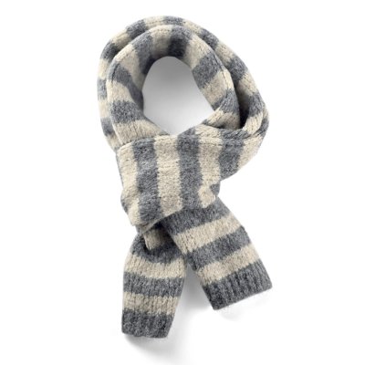 Skjerf - Gårda Grindelwald Striped Wool Mix Scarf (beige/grå)
