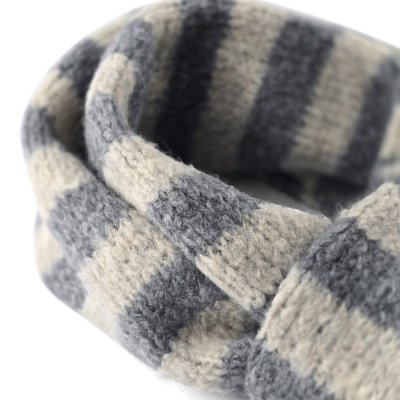 Skjerf - Gårda Grindelwald Striped Wool Mix Scarf (beige/grå)