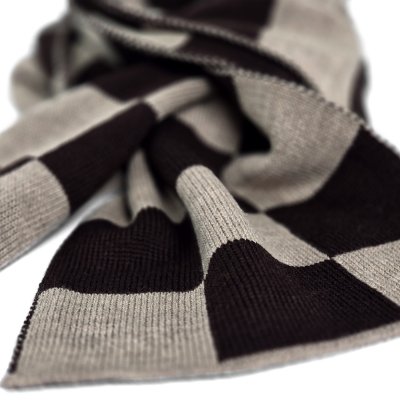 Skjerf - Gårda Kitzbühel Merino Wool Check Scarf (brun/beige)
