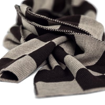 Skjerf - Gårda Kitzbühel Merino Wool Check Scarf (brun/beige)