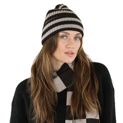 Skjerf - Gårda Kitzbühel Merino Wool Check Scarf (brun/beige)