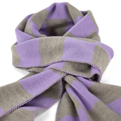 Skjerf - Gårda Kitzbühel Merino Wool Check Scarf (lilla/beige)